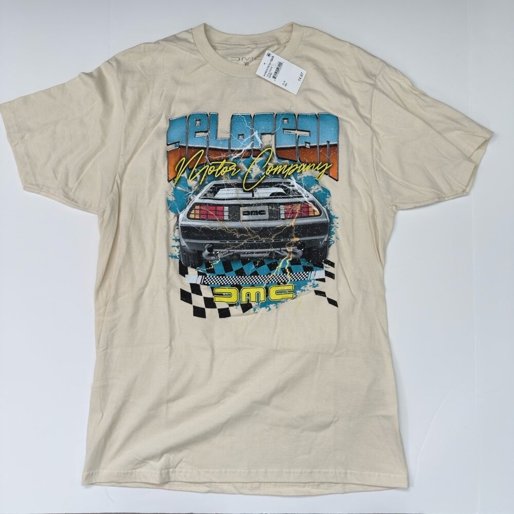 DMC Delorean Motor Company Men’s Lightweight Graphic Shirt XL (NWT)